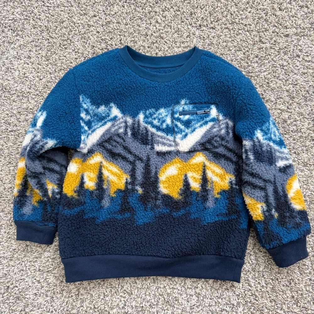 Old Navy Sherpa Blue Sweater
